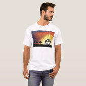 Christelijke kerstfeestscène t-shirt (Voorkant volledig)