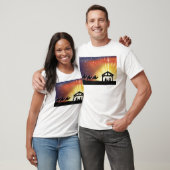Christelijke kerstfeestscène t-shirt (Unisex)