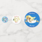 Christelijke kerstfeestzegeningen en wensen confetti (Voorkanten)