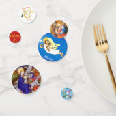 Christelijke kerstfeestzegeningen en wensen confetti (Groep)