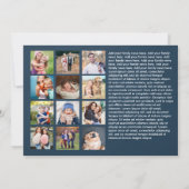 Christelijke kerstfoto Luke 2 Multiple Photo Feestdagenkaart (Achterkant)