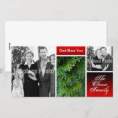 Christelijke kerstfotokaarten Afbeeldingen voor fe Feestdagenkaart (Voorkant / Achterkant)