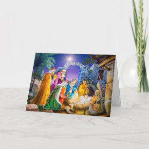 Christelijke kerstkaart feestdagen kaart