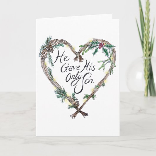 Christelijke kerstkaart feestdagen kaart (Voorkant)