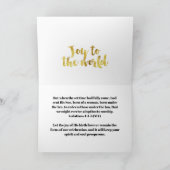 Christelijke kerstkaart feestdagen kaart (Binnen)