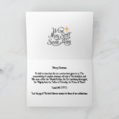 Christelijke kerstkaart feestdagen kaart (Binnen)