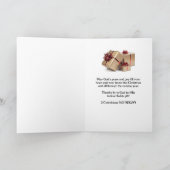 Christelijke kerstkaart feestdagen kaart (Binnen)