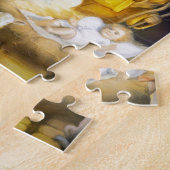 Christelijke kerstkaart legpuzzel (Zijkant)