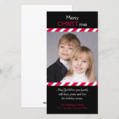 Christelijke kerstkaarten feestdagenkaart (Voorkant / Achterkant)