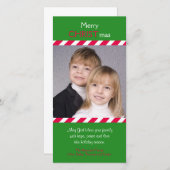 Christelijke kerstkaarten feestdagenkaart (Voorkant / Achterkant)