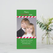 Christelijke kerstkaarten feestdagenkaart (Staand voorkant)