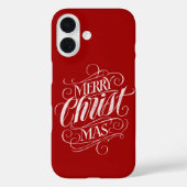 Christelijke kerstkalligrafie Case-Mate iPhone case (Achterkant)