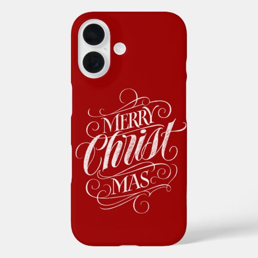 Christelijke kerstkalligrafie Case-Mate iPhone case (Achterkant)