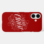 Christelijke kerstkalligrafie Case-Mate iPhone case (Achterkant (horizontaal))