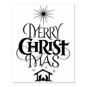Christelijke kerstkalligrafie rubberstempel (Afrduk)