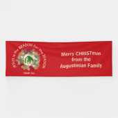 Christelijke Kerstman is de reden waarom rood Spandoek (Horizontaal)