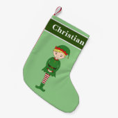 Christelijke kerstman met kerstmis kleine kerstsok (Voorkant (Hangend))