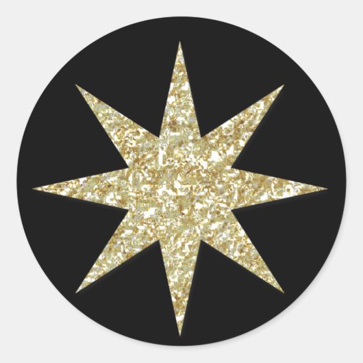 Christelijke kerstman - Ronde sticker (Voorkant)