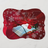 Christelijke kerstmis feestdagenkaart (Voorkant / Achterkant)