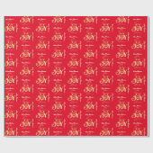 Christelijke Kerstmis Geboorte Goud R Vrede Vreugd Cadeaupapier (Vlak)