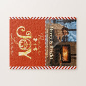 Christelijke Kerstmis Geboorte Goud R Vrede Vreugd Legpuzzel (Horizontaal)