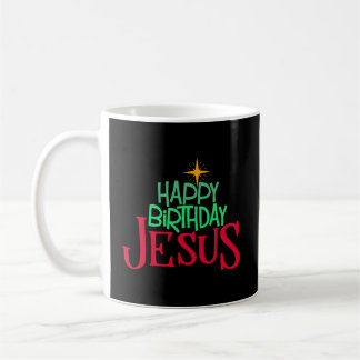 Christelijke Kerstmis Happy Birthday Jesus Women M Koffiemok