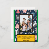 Christelijke Kerstmis Liefde en Lachen Kaart (Voorkant / Achterkant)