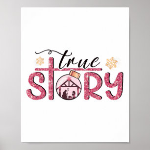 Christelijke Kerstmisscène Jezus T - shirts Waar Poster