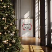 Christelijke kerstmuurkunst Matteüs 5:7 Poster