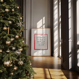 Christelijke kerstmuurkunst Matteüs 5:8 Poster