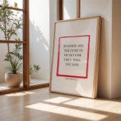 Christelijke kerstmuurkunst Matteüs 5:8 Poster