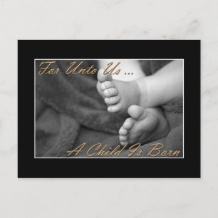 Christelijke kerstpostkaart feestdagenkaart