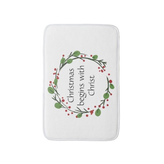 Christelijke kerstscripts badmat (Voorkant Verticaal)