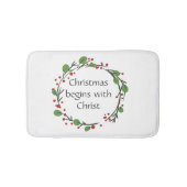 Christelijke kerstscripts badmat (Voorkant)