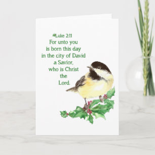 Christelijke kerstscripts feestdagen kaart