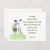 Christelijke kerstscripts Inspirerend versie Briefkaart (Voorkant / Achterkant)