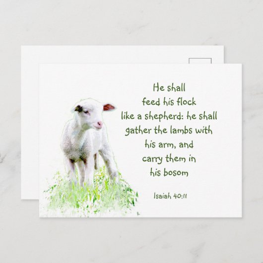 Christelijke kerstscripts Inspirerend versie Briefkaart (Voorkant / Achterkant)