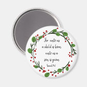 Christelijke kerstscripts Inspirerend versie Magneet (Voorkant / Achterkant)