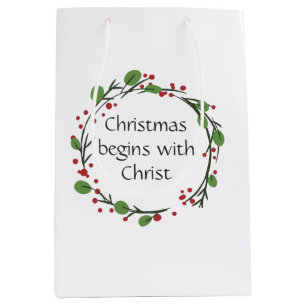 Christelijke kerstscripts medium cadeauzakje