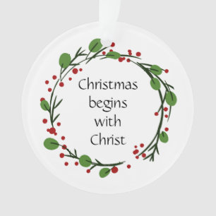 Christelijke kerstscripts ornament