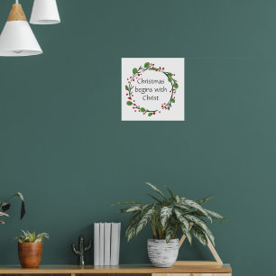 Christelijke kerstscripts poster