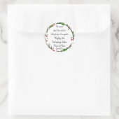 Christelijke kerstscripts ronde sticker (Tas)
