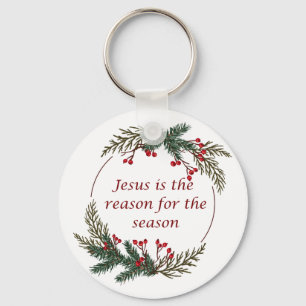 Christelijke kerstscripts sleutelhanger
