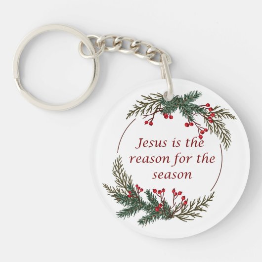 Christelijke kerstscripts sleutelhanger (Voorkant)