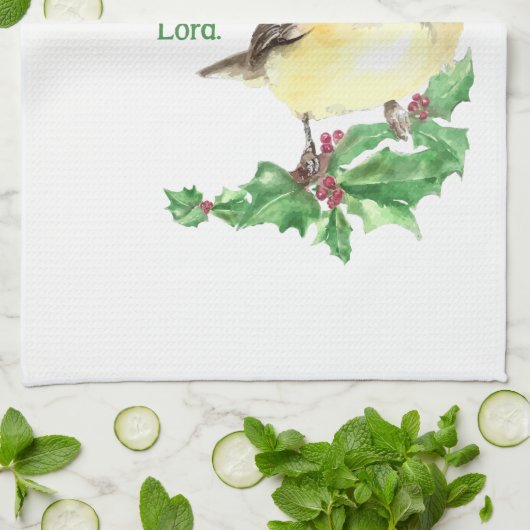 Christelijke kerstscripts theedoek (Gevouwen)