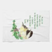 Christelijke kerstscripts theedoek (Horizontaal)