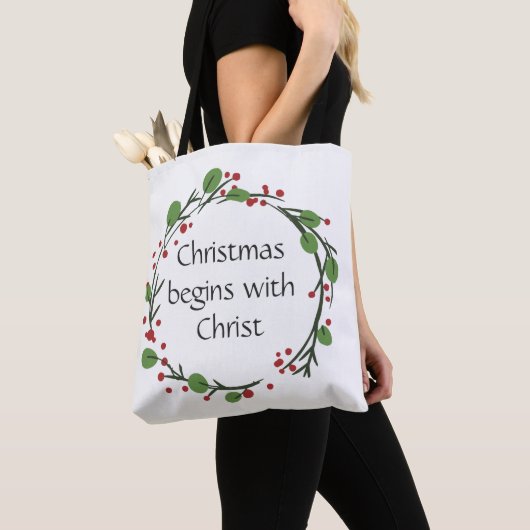 Christelijke kerstscripts tote bag (Dichtbij)