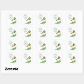 Christelijke kerstscripts vierkante sticker (Vel)