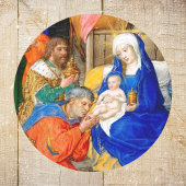 Christelijke kerststal Driekoningen Driekoningen Ronde Sticker