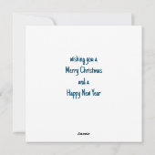 Christelijke kerststal feestdagenkaart (Achterkant)